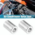 Uxcell 20pcs Car Aluminum Cylindrical Air Conditioner Pipe Joint Fitting Sleeve 12mm 19mm Hole Dia
