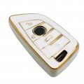 White Tpu Key Fob Cover For Bmw 2 3 5 6 7 M Series And X1 X3 X4 X5 X6 X7 Smart Remote Keyless Case Protection Shell Accessories 