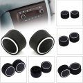 Polarlaner 2pcs Set Car Styling Ac Rear Control Knobs Air Conditioning Heat Switch Knob Aluminum Alloy For Chevrolet Gmc Black