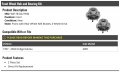 Front Wheel Hub And Bearing Kit 2 Piece Compatible With 1997-2004 Dodge Dakota 4wd With Rear Abs Brakes