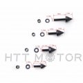 Httmt Mt215-001- Motorcycle Spike Fairing Bolts Kit Compatible With Suzuki Gsxr 750 2001 2002 Gsx-r 1000 Bk