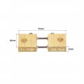 Uxcell Shunt Resistor 100a 75mv For Dc Current Ammeter Analog Panel Meter External Fl-19 Divider