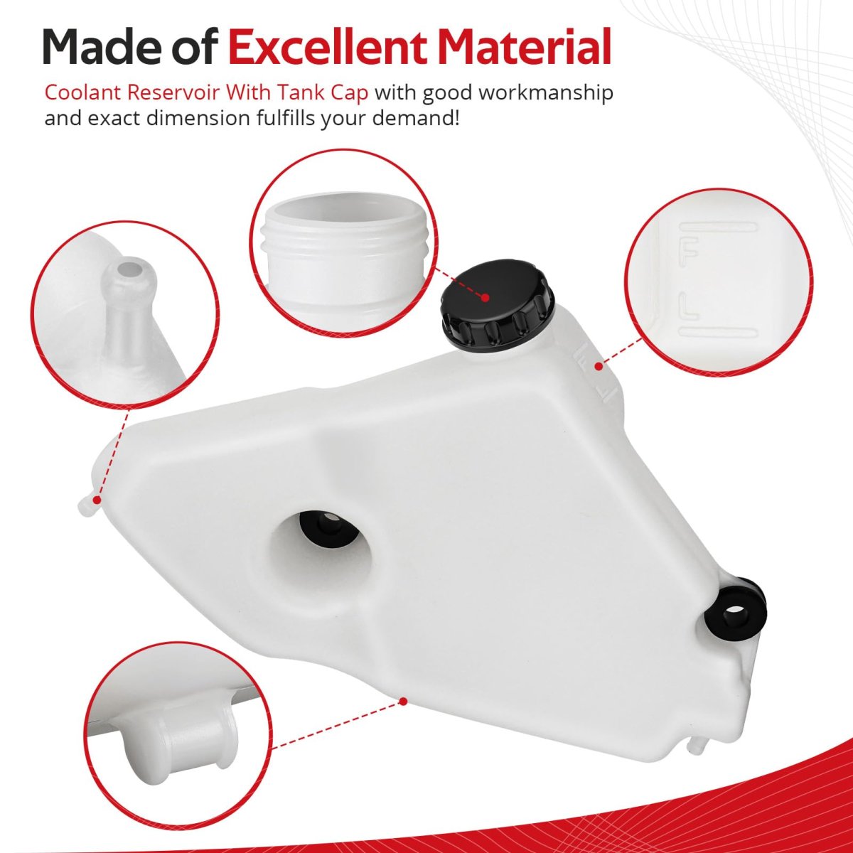 Coolant Reservoir Tank With Cap For Kawasaki Ninja Zx-10r Zx1000 2006-2007 O E M 43078-0026 11012-1084