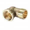 Uxcell Brass Pipe Fitting 90 Degree Elbow 3 4 Bsp Male X Female 2pcs