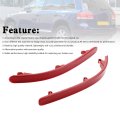 Left Right Pair Rear Bumper Reflector With Red Lens Cover No Light For Vw Touareg 7l 2002-2010 7l6945105a 7l6945106a