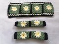 Ydm Crochet Daisy Steering Wheel Cover 3d For Women Cute Car Accessories C Steering 2 Belt