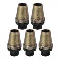 Cable Glands Strain Relief Cord Connector Grips Metal Bronze 5pcs For Wiring Hanging Light Ceiling Pendant Lamp 