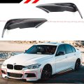 Fits For 2012-2018 Bmw F30 F31 3 Series Carbon Fiber Front Bumper Trim Air Lid Cover Fangs
