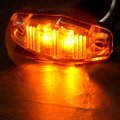 6 Pack Clear Lens Amber Light Side Marker Trailer Lights Universal Waterproof Surface Mount Clearance And Turn Signal Lamps For 
