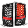 Auto Dynasty Compatible With Dodge Ram Pickup 3rd Gen Pair Of Black Housing Clear Lens Led Brake Tail Lights