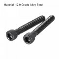Uxcell 10-24x1-1 4 Hex Socket Head Cap Screw Bolts 12 9 Grade Alloy Steel 50pcs