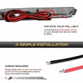 Vipmotoz 2in1 Led Rear Drl Reflector Tail Brake Lights Lamps Compatible With 2011-2020 Toyota Sienna 2019-2021 Rav4 2009-2014