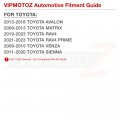 Vipmotoz 2in1 Led Rear Drl Reflector Tail Brake Lights Lamps Compatible With 2011-2020 Toyota Sienna 2019-2021 Rav4 2009-2014