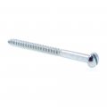 Prime-line Wood Screws Round Head Slotted Drive 12 X 3 In Zinc Plated Steel 25 Pack 