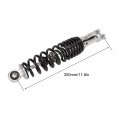 Motorcycle Rear Shock Absorber Suspension 300mm 3000lb Steel Alloy Waterproof Replacement For Jog 100 Black