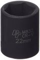 M832 1 2 In Drive 6 Point Impact Socket 22mm Chrome Vanadium Steel 