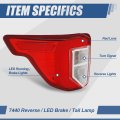 Fo2800275 Rear Led Drl Tail Lights Brake Lamps With Reverse Compatible Ford Explorer Police Interceptor Utility 2020-2022