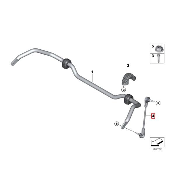 Meyle Article No 316a 060a 0092 Hd Rod Strut Stabiliser