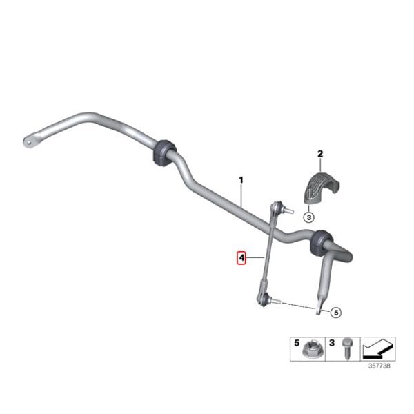 Meyle Article No 316a 060a 0092 Hd Rod Strut Stabiliser