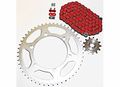 Red O Ring Chain And Sprocket Fits 2005-2014 Yamaha Tt-r230 230 12 49 110l 