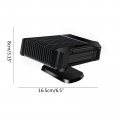 Car Heater Adjustable 12v Portable Fan 2in1 Fast Coolers Function Defrosting Electric 2 In 1 Defrost