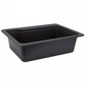 Recpro Rv Composite Sink 25 X 19 Single Basin Black Granite Or White Color Options Black 