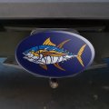 Tuna Fish Design Oval Tow Trailer Hitch Cover Plug Insert