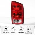 Hecasa Tail Light Compatible With 02-06 Dodge Ram 1500 03-06 2500 3500 Taillight Lamp Signal Brake W Bulbs And Wiring Harness