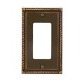 Amerelle 54rvb Georgian 1 Rocker-gfci Wallplate Aged Bronze 