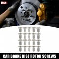 X Autohaux 20pcs Stainless Steel Brake Disc Rotor Screws Front Rear Retaining Hardware Bolts Kit 93600-06014-0h 51741440 For
