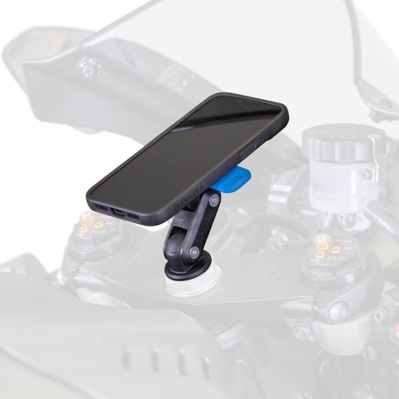Quad Lock Fork Stem Motorcycle Mount Kit For Iphone 14 Pro Mag Case