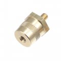 X Autohaux 1 Pair M6 Battery Terminal Connector Brass Tone Post Adapter Stud Extender Screws Nuts