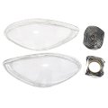 2pcs Front Headlight Lens Clear Cover W Glue Left And Right Side For Porsche Panamera 2017-2020 