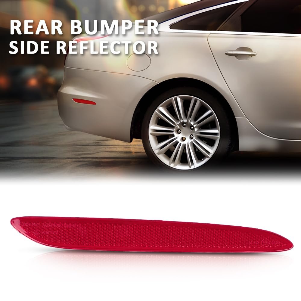 Rear Right Bumper Trim Side Red Reflector For Jaguar Xj 2010-2017 1 Pcs