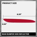 Rear Right Bumper Trim Side Red Reflector For Jaguar Xj 2010-2017 1 Pcs