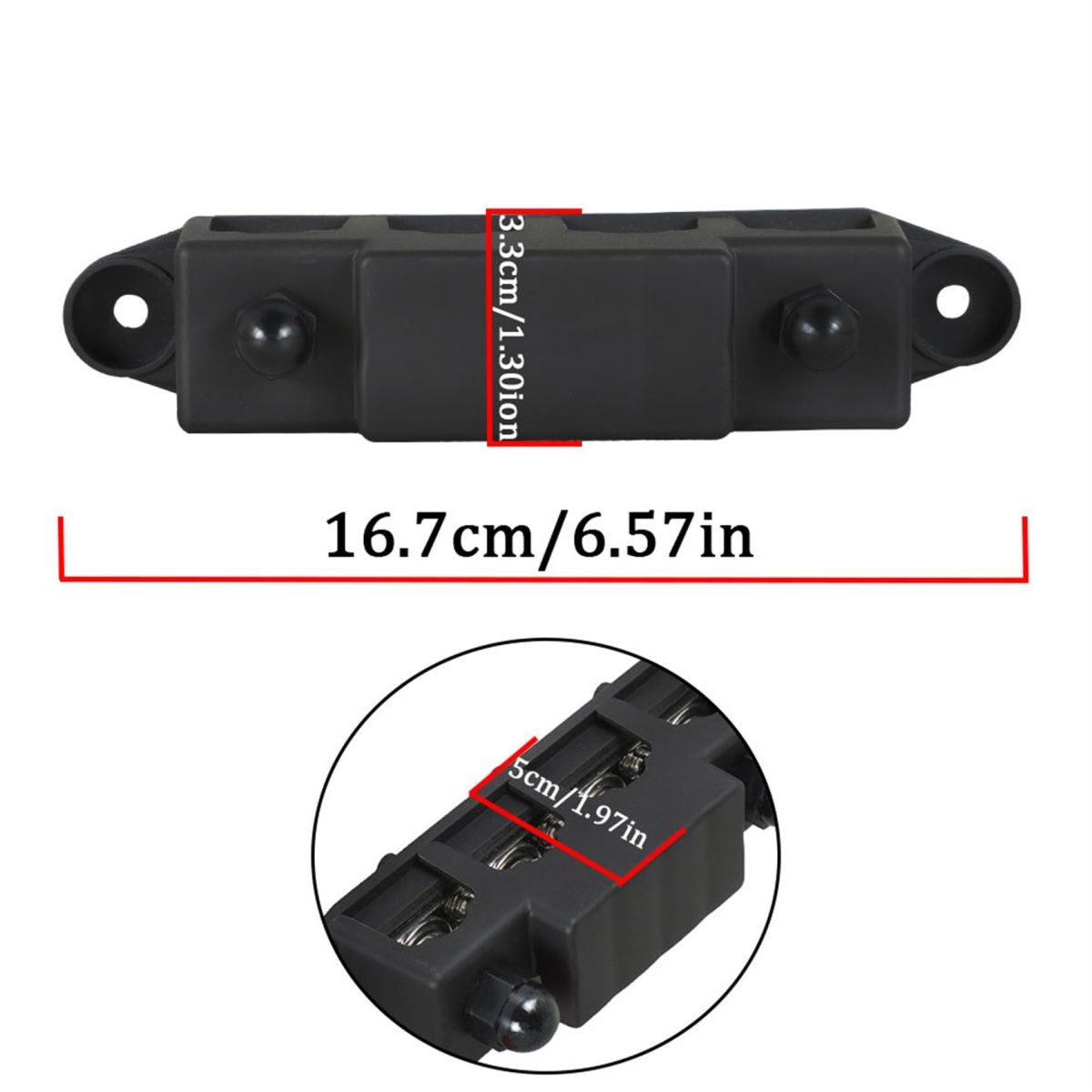 Bus Bar 250a 12v Power Distribution Block With 5 16 4-posts Terminals Replacement For Marine Automotive And Wiring
