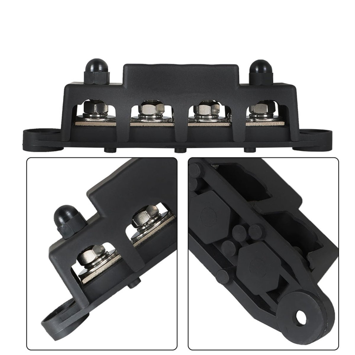 Bus Bar 250a 12v Power Distribution Block With 5 16 4-posts Terminals Replacement For Marine Automotive And Wiring