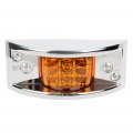 Ocpty 10x Side Marker Lights Amber Chrome Mount Lamp 12 Led Compare With Truck Trailer Turn Tail Brake Boat