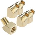 Brass 45-degree Street Elbow 1 Inch Npt Male To 4 Female Pipe Fitting 5 Piece 