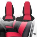 Black And Red 60 40 High Back Bench Seat Covers For Ford Ranger 1998 To 2003 Front Driver Passenger Without Console Polycotton 