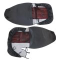 Black And Red 60 40 High Back Bench Seat Covers For Ford Ranger 1998 To 2003 Front Driver Passenger Without Console Polycotton