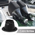 X Autohaux 12cm 4 72 Boat Marine Steering Shift Cable Boot Protective Bellows For Car Boats Yachts Ships Harness Boots Black