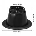 X Autohaux 12cm 4 72 Boat Marine Steering Shift Cable Boot Protective Bellows For Car Boats Yachts Ships Harness Boots Black