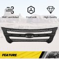 Kuafu Front Grille Inserts Compatible With 2011-2015 Ford Explorer Overlay Trim Covers Abs Plastic Painted Black