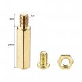 Uxcell M4 Hex Brass Standoff Spacer 20mm 6mm Male-female Threaded Pillar Screw Nut Kit For Pcb Motherboard Computer Circuit