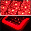 Auto Dynasty Compatible With 03-07 Silverado Sierra Fleetside Pair Of 3d Led Bar Tail Brake Lights Chrome Housing Clear Lens