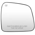 Side Mirror Glass For 2011 Dodge Jeep Durango Grand Cherokee Wk2 Heated Chrome Convex Replacement Rm17104-12pa