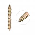 Uxcell 6x40mm Hanger Bolts 24pcs Double Ended Self-tapping Thread Wood To Dowel Screws For Connecting