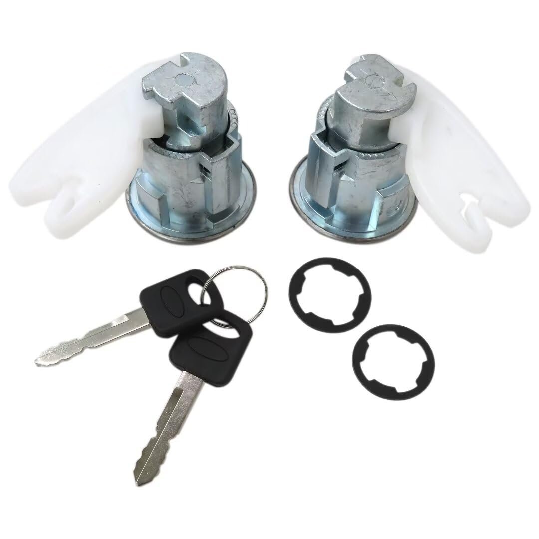 Door Lock Cylinder With Keys Set F37z1022050a For Ford F-250 1997-1999 Fits F150 250 350 Pickup 1992-1995 Part F3tz7822050b Of