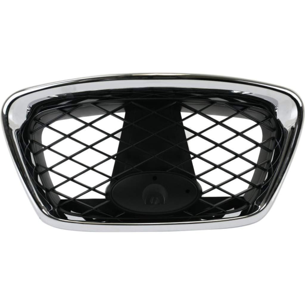Center Grille Assembly For Subaru Impreza 2006 2007 Sedan Wagon Chrome Shell With Paintable Insert Plastic Su1200146 91121fe201